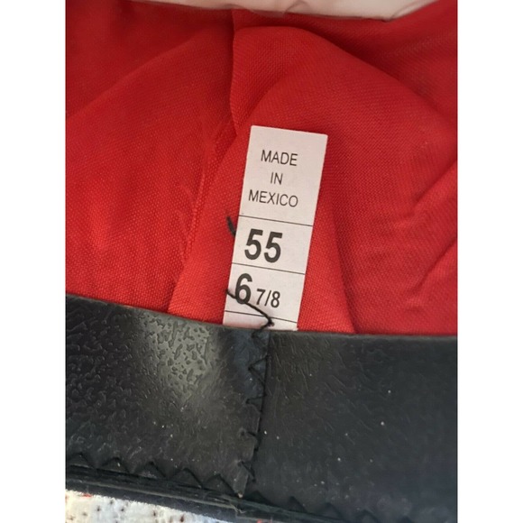 Vintage Black Western Cowboy Hat By Pigalle Somberos 6-7/8 Santo Nino Mexico - Picture 6 of 7